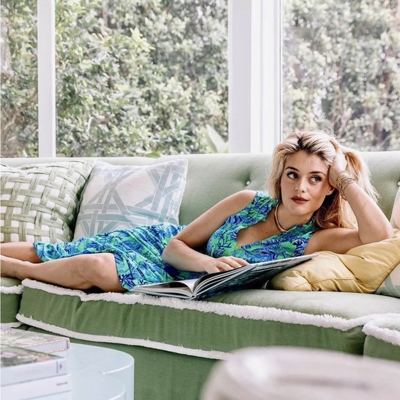 Lilly Pulitzer NWT 🦄 Malone Maxi Keepin It Reel 🦄 Size XXS - Picture 10 of 16